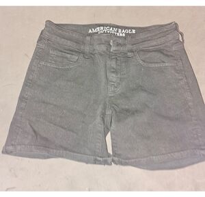 Dark Grey American Eagle Midi Shorts